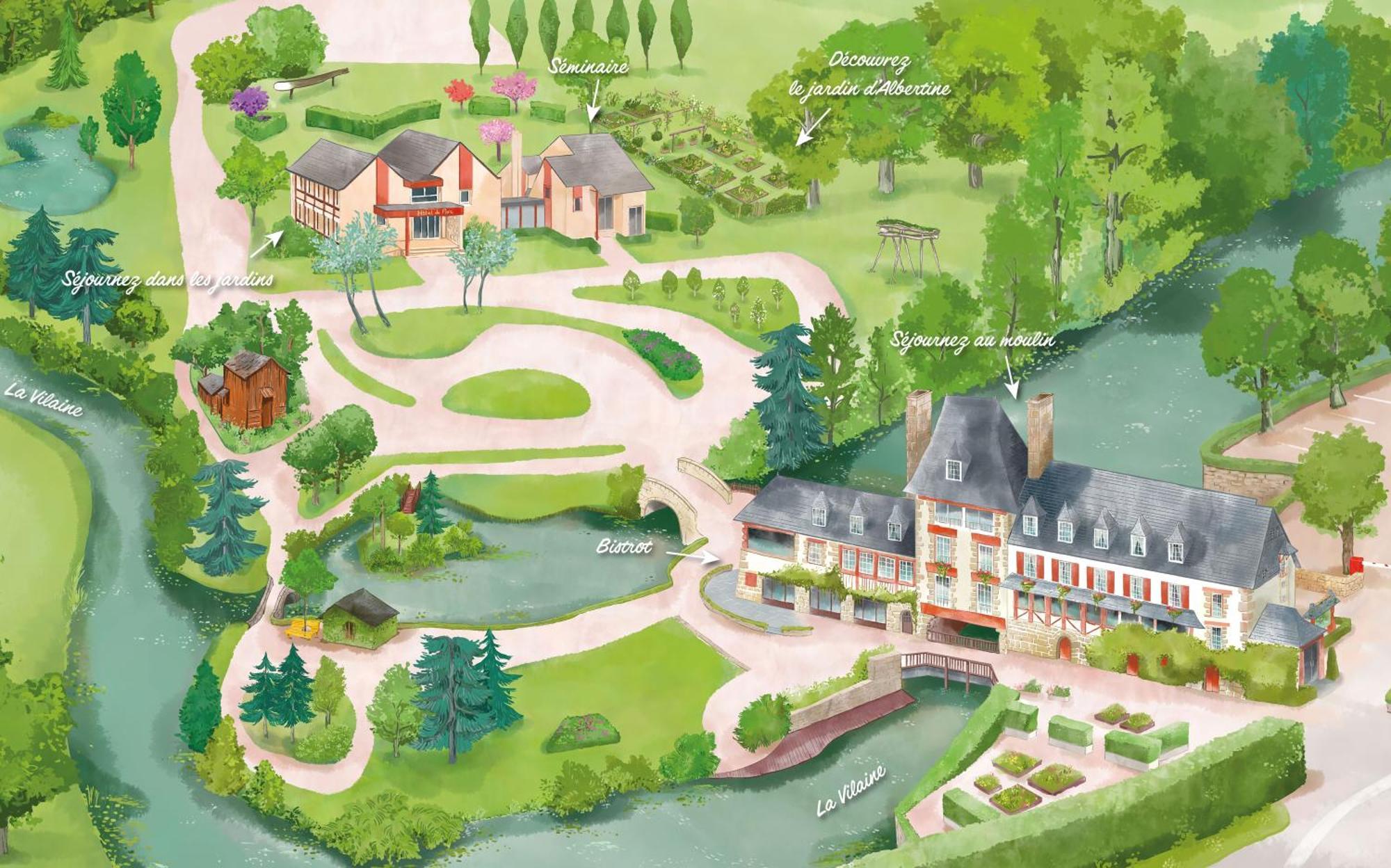 Logis Ar Milin Hotel Chateaubourg  Bagian luar foto